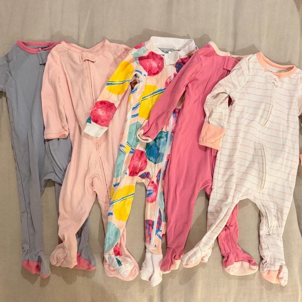 Bundle of 6-9 Month Footie Pajamas